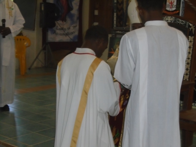 Blessing of the candidate