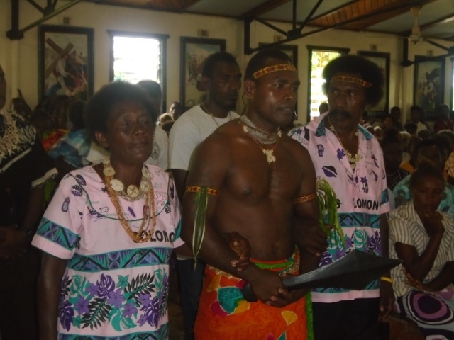 Presentation of the deacon by parents to the Bishop