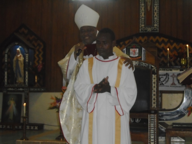declearation of the deacon by the Bishop to the congregation