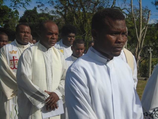 procession of the priests and all the servers