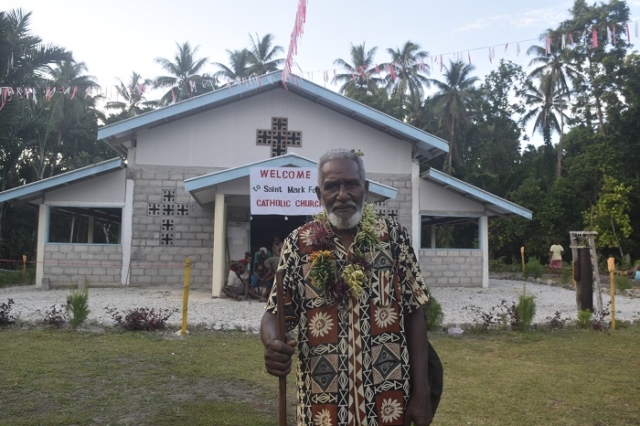 An Old man rejoice in the blessing of the new church